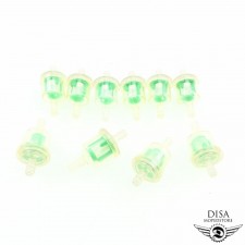 10x Benzinfilter rund grün 6mm für Yamaha Aerox MBK Nitro Peugeot Speedfight 