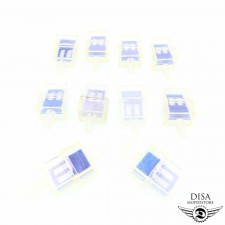 10 x Benzinfilter blau Mofa Moped Mokick Roller Universal 6mm 