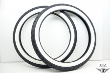 2 1/4 x 17 Zoll Weisswandreifen Satz DKW KTM Sachs Mofa Moped 