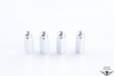 Set 4x Zylinderkopf Mutter hoch 6mm für Kreidler 