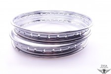 Chrom Felgenring Felge 17 x 1,5 36 Loch passend für Kreidler K54 Moped 