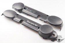 Motor Seitenverkleidung Seitendeckel Deckel SET schwarz für Piaggio Vespa Bravo 