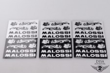 Malossi MHR Schwarz Aufkleber Dekor Sticker Satz für Yamaha Aerox MBK Nitro 