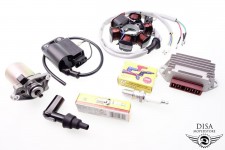 Lichtmaschine CDI Zündkerze Stecker Regler Anlasser Piaggio Sfera NSL 