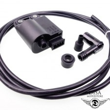 Zündspule + Zündkerzenstecker + Zündkabel für Piaggio Vespa LX 50 2-Takt 