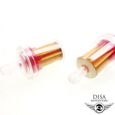 2x 6 mm Universal Benzinfilter Mofa Moped Mokick Roller ATV 