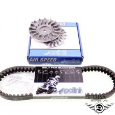 Polini Riemenscheibe Lüfterrad + Keilriemen für Honda Bali SJ 50 AF32 SX50 