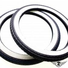 2x Weißwand Reifen SET 2,25 x 17 Zoll Weisswandreifen Satz für Hercules Puch Kreidler Zündapp KTM DKW 
