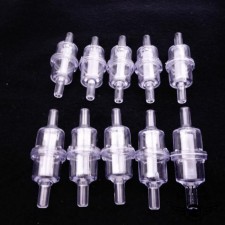 10 x Benzinfilter rund klar für Piaggio NRG MC2 MC3 TPH Sfera NSL Zip SSL 