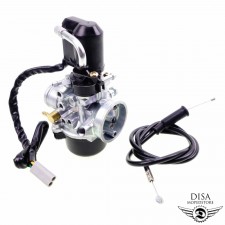 Vergaser 17,5mm komplett mit E-Choke für Piaggio Gilera Aprilia Sfera NSL NRG TPH ZIP 