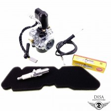 17,5MM Vergaser + Luftfilter + Zündkerze für Piaggio Piaggio TPH 50 NEU * 