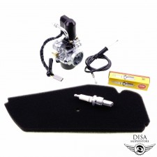 17,5MM Vergaser + Luftfilter + Zündkerze für Piaggio Sfera NSL 50 80 NEU * 