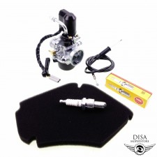 17,5MM Vergaser + Luftfilter + Zündkerze für Piaggio Zip SSL 25 50 
