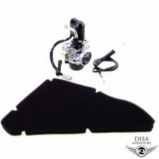 17,5MM Vergaser Kit 2.0 mit Luftfilter Einsatz für Piaggio NRG MC2 MC3 