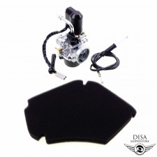 17,5MM Vergaser Kit 2.0 mit Luftfilter Einsatz für Piaggio Zip SSL 25 50 