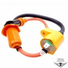 Zündspule mit Zündkerzenstecker Racing für GY6 50ccm China 4-Takt Roller  