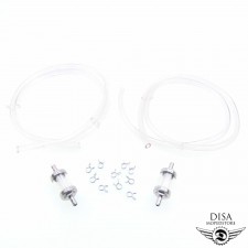 2x Benzinfilter OMG 2x Benzinschlauch 10x Benzinschlauchklemmen für Mofa Moped 
