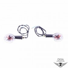 2x Blinker Universal links rechts vorne hinten für Roller Mofa Moped CPI Tomos 