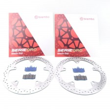 2x Brembo Bremsscheiben Bremse vorne + Bremsbeläge 68B407D7 07BB2607 CK 