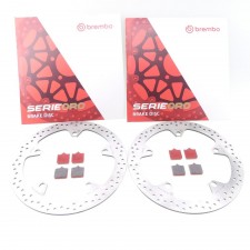 2x Brembo Bremsscheiben Bremse vorne + Sinter Bremsbeläge 68B407D7 07BB33SA 