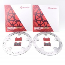 2x Brembo Oro Bremsscheiben Bremse vorne + Bremsbeläge 68B407D7 07BB19SA 
