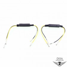 2x LED Blinker Widerstand Kabel Mini Blinker Decoder Wiederstand für Motorrad 