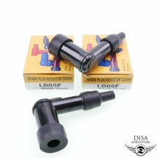 2x Zündkerzenstecker NGK LD05F schwarz 5 Kilo Ohm entstört für Honda CB 125 