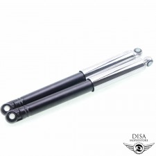 Stoßdämpfer 370mm Federbeine schwarz chrom für Kreidler Florett  