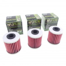 3x HiFlo HF207 Ölfilter für Kawasaki KX 250 450 F KXF KX250 F KX450F 