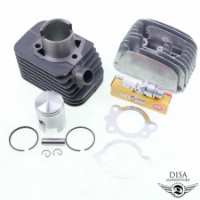 50ccm Zylinder Set mit 10mm Kolbenbolzen für Piaggio Vespa Ciao Bravo Si 