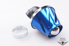 Luftfilter 28mm 35mm Blau für Yamaha Aerox und MBK Nitro  
