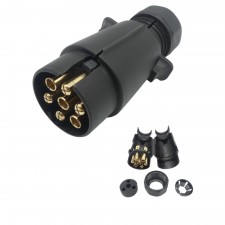 12V Anhängerstecker 7-polig Kunststoff Stecker PKW Auto Anhänger Beleuchtung 