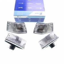 Blinker Set vorne hinten Li + Re Weiß Original für Piaggio Vespa PX 125 150 200 638761,638762,638763,638764 