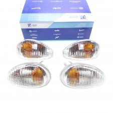 Blinker Set vorne und hinten Weiß Original für Piaggio Vespa ET2 ET4 50 125 