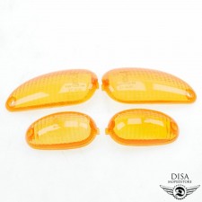 Blinkerglas orange vorne + hinten links + rechts für Piaggio TPH 50 125 