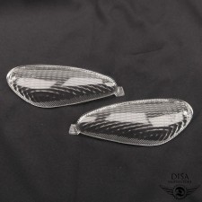 Blinkerglas SET hinten links + rechts Weiss für Piaggio NRG MC2 MC3 Storm 