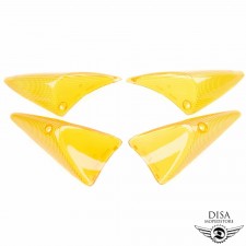 Blinkerglas Set vorne + hinten orange für Peugeot Speedfight 2 