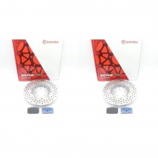 Brembo Bremsscheiben + Bremsbeläge vorne Li Re für BMW R 60 75 80 90 100 S RS RT 07GR5915, 68B407B1 