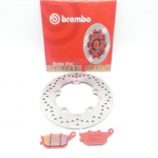 Brembo Oro Bremsscheibe + Brembo Bremsbeläge hinten für Yamaha YZF-R6 600 YZF-R1 