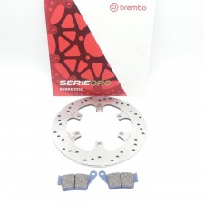 Brembo Oro Bremsscheibe Bremse hinten + Bremsbeläge für BMW F 650 CS GS G 650 ck 