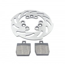 Bremsscheibe hinten mit Bremsbeläge für Yamaha Aerox und MBK Nitro 