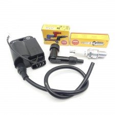 CDI Zündspule, Zündkerze, Zündkerzenstecker Set NGK, Piaggio NRG Zip TPH * 