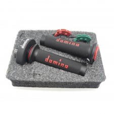 Domino XM2 Gasgriff Schwarz Rot mit Griffgummi passend für Honda CBR600 RR 5176.03-02 
