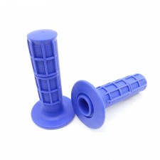 Lenkergriffe Blau Gummi für Enduro Motocross Motorrad Roller Scooter 