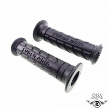 Griffgummis Griffe Schwarz Offen SUPER GRIP für Piaggio TPH NRG Sfera Zip 