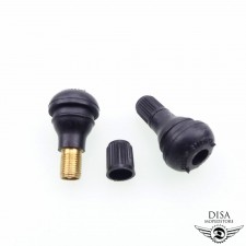 Gummiventil 2 Stück TR412 Extra Kurz Snap In für Roller Motorrad Ventile Set 