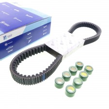 Keilriemen + Variomatikgewichte 8x Original für Piaggio MP3 400 Aprilia Scarabeo 849914,832738 