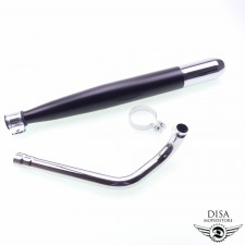 Auspuff SET Endschalldämpfer+Krümmer+Schelle für Kreidler Flory MF 12 13 23 