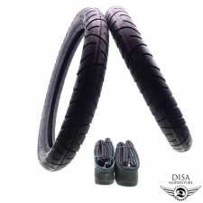Reifen Set 2x Heidenau K56 2 3/4 x 17 + 2 Schlauch passend für Kreidler RS RM RMC Zündapp GTS PUCH 