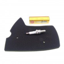 Luftfilter + NGK CR7EB Zündkerze für Peugeot Jet Force Jetforce C-Tech Ludix 50 